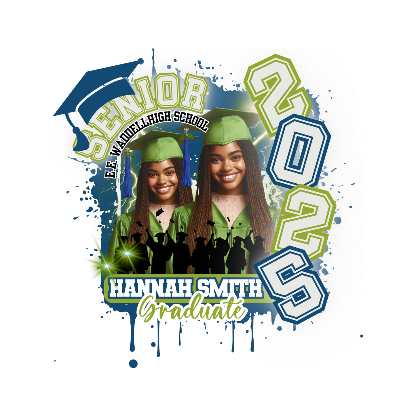 Elbert Edwin Waddell Graduation Shirts