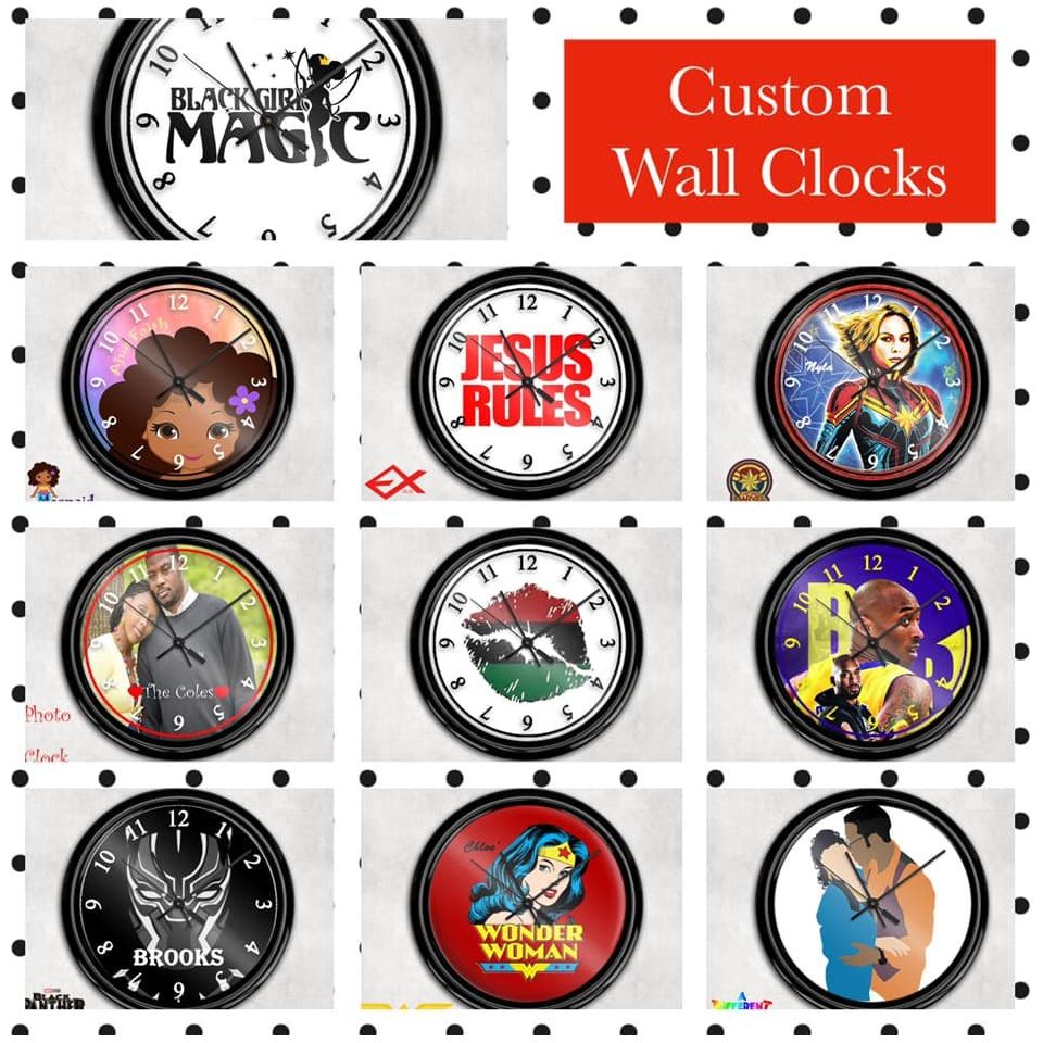 Basic Indoor 8.78" Analog Round Modern Wall Clock