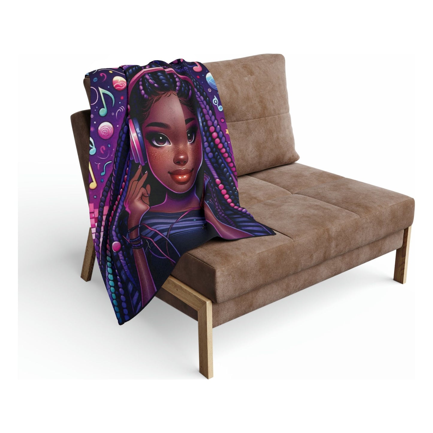 Purple Music - Arctic Fleece Blanket