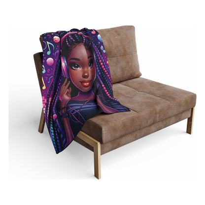 Purple Music - Arctic Fleece Blanket
