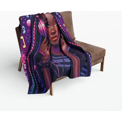 Purple Music - Arctic Fleece Blanket