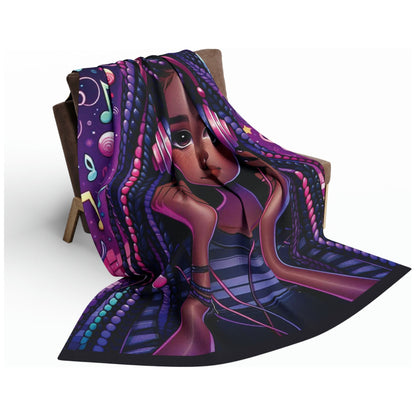 Purple Music - Arctic Fleece Blanket