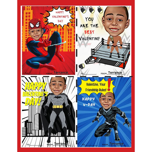 Custom Cartoon Valentine Day Cards