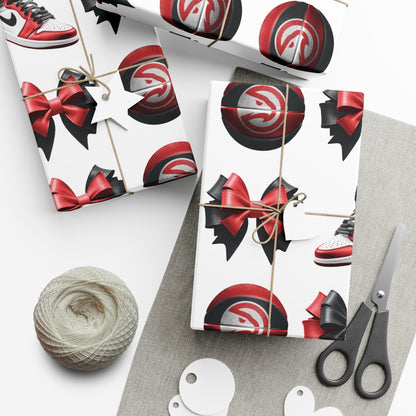 Atlanta Falcon Inspired Gift Wrap Papers