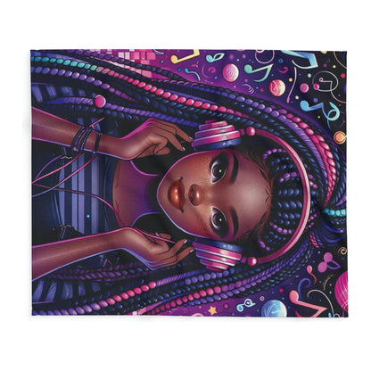 Purple Music - Arctic Fleece Blanket