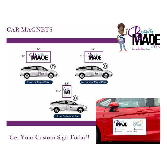 Full Color Car Magnet (Custom )