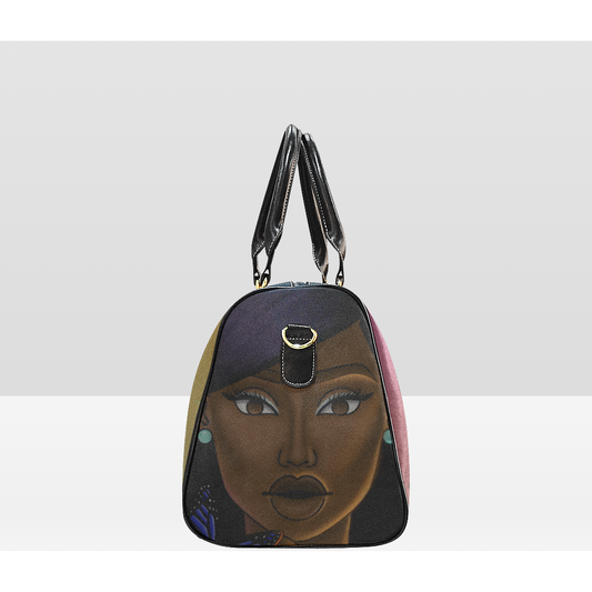 Girl with Butterfly Travel Bag