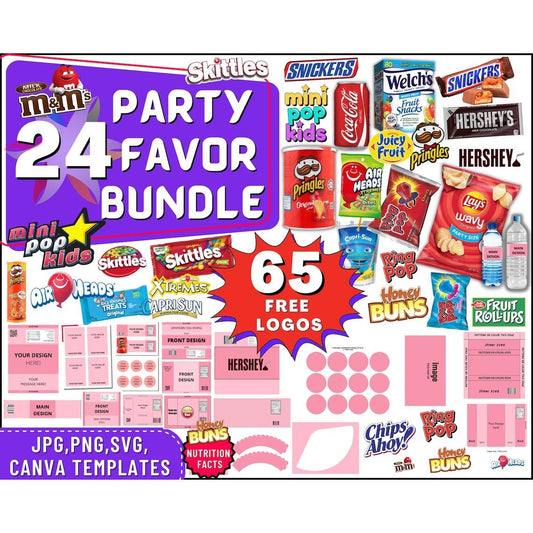 Party Favor Template Bundle