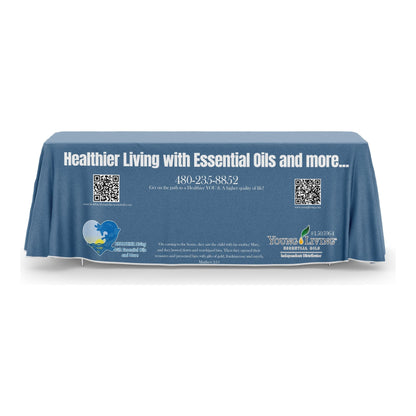 6ft 3-Sided Drape Tablecloth (Custom)