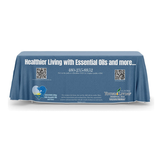 6ft 3-Sided Drape Tablecloth (Custom)